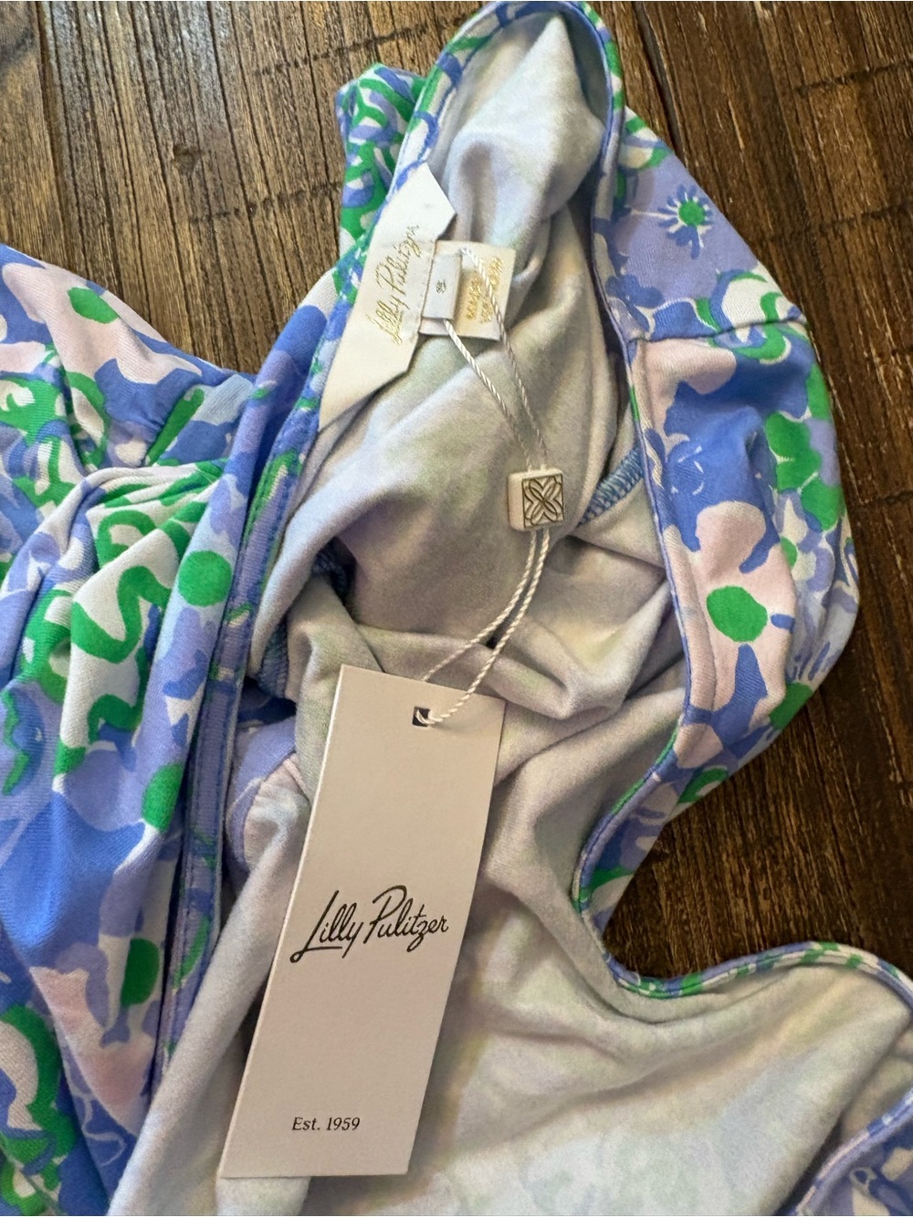 Lilly Pulitzer Parigi Maxi Dress Womens Small Blue Floral NWT Plumes In Bloom - Picture 6 of 10